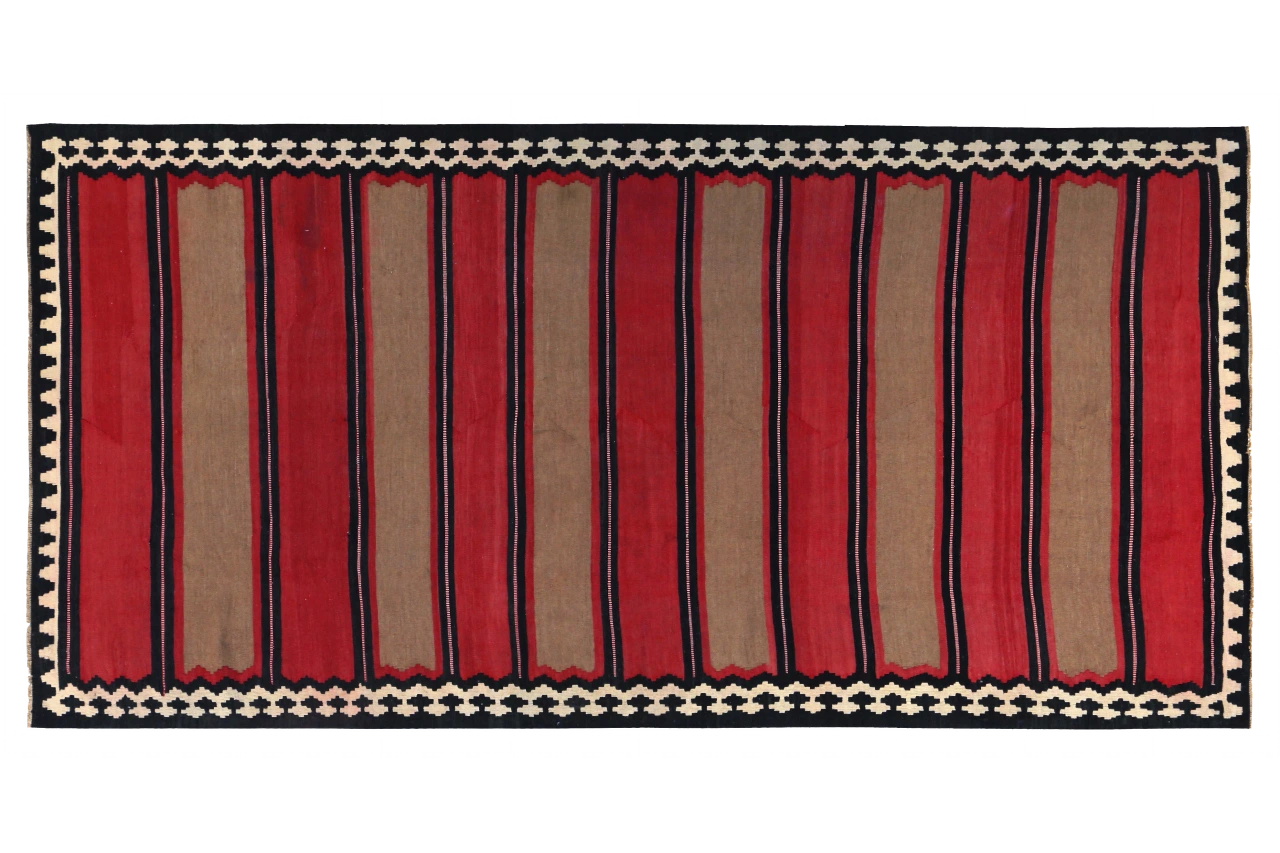 Antique Persian Transitional Rug 89521