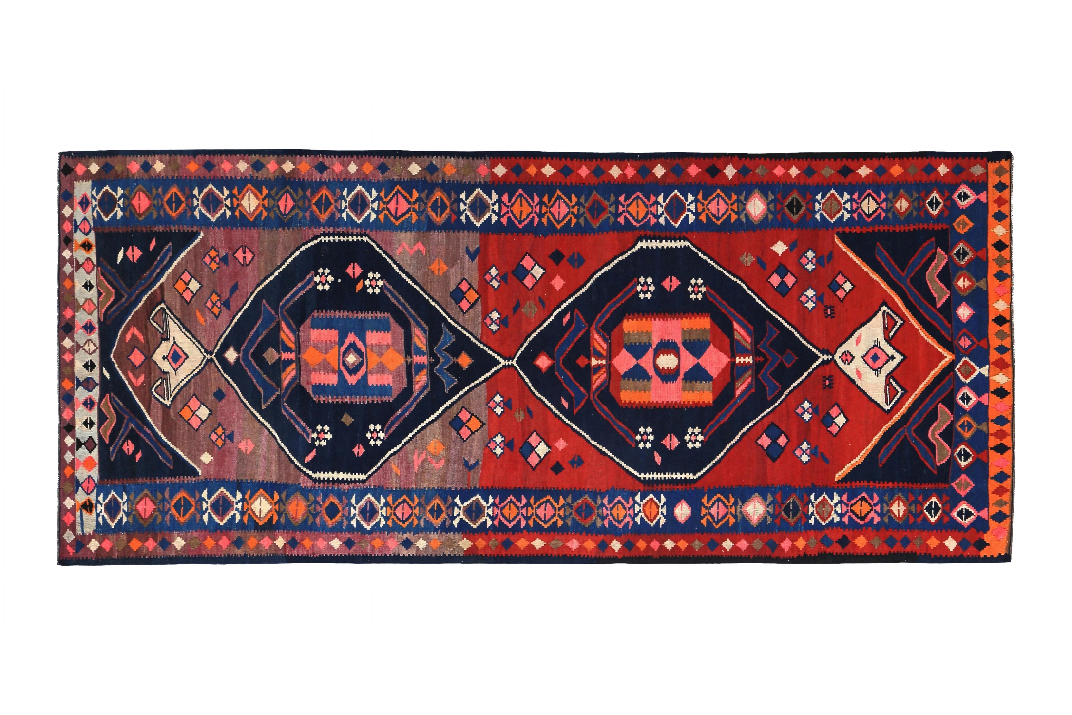 Antique Persian Transitional Rug 89572