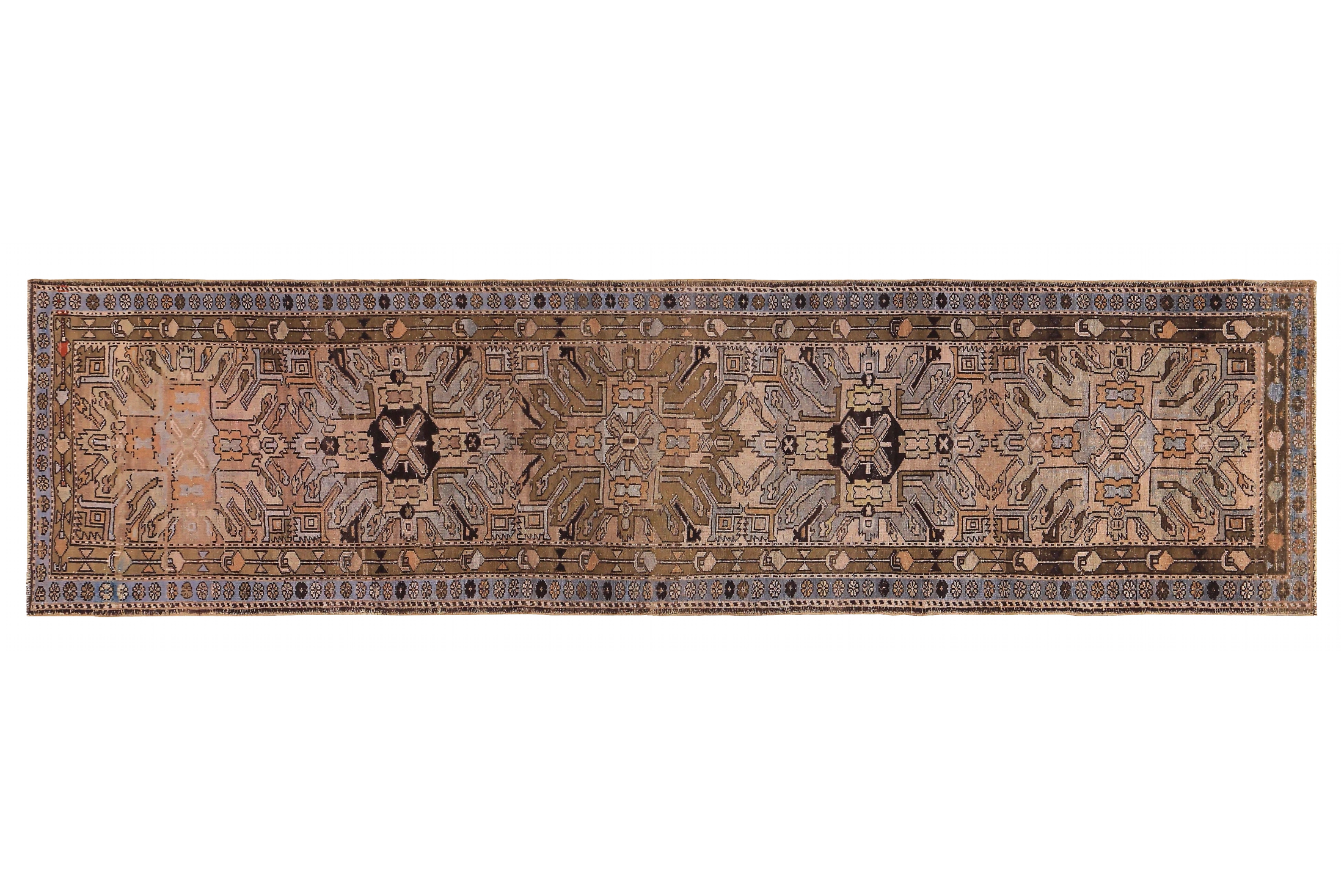 Antique Persian Azarbaijan Transitional Rug 89621