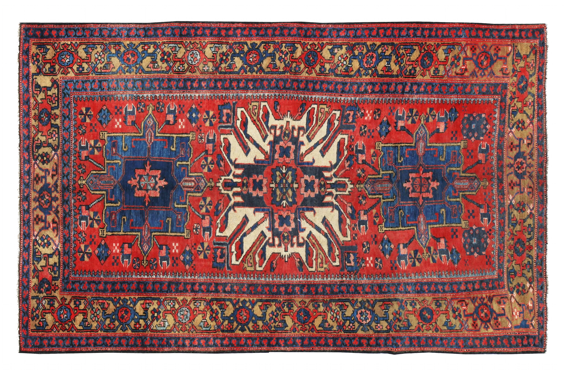 Antique Persian Azarbaijan Traditional Rug 89623