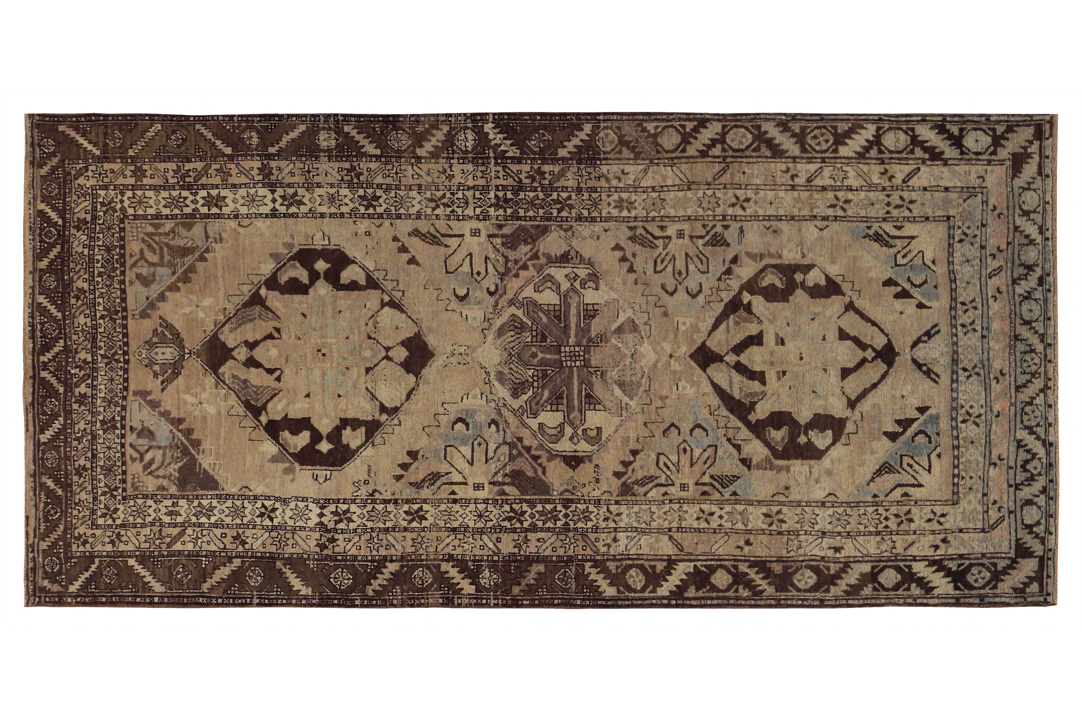 Antique Persian Azarbaijan Traditional Rug 89625