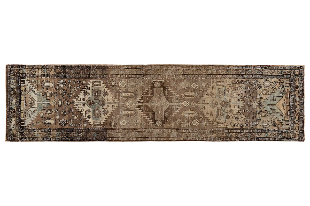 Antique Persian Azarbaijan Transitional Rug 89629