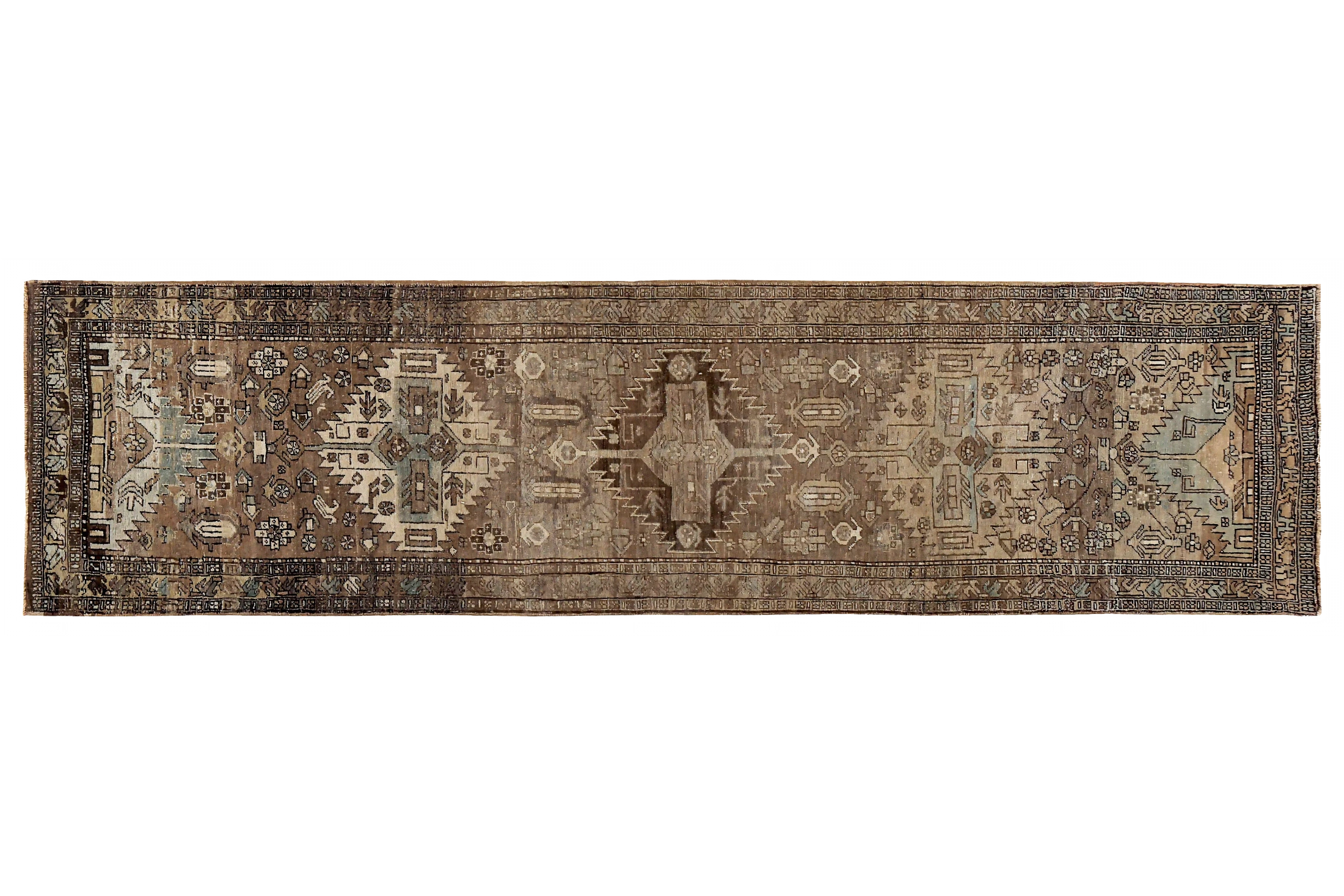 Antique Persian Azarbaijan Transitional Rug 89629