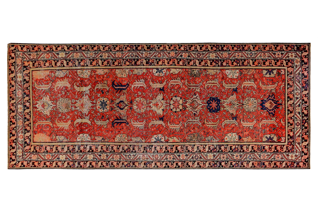 Antique Persian Malayer Traditional Rug 89630