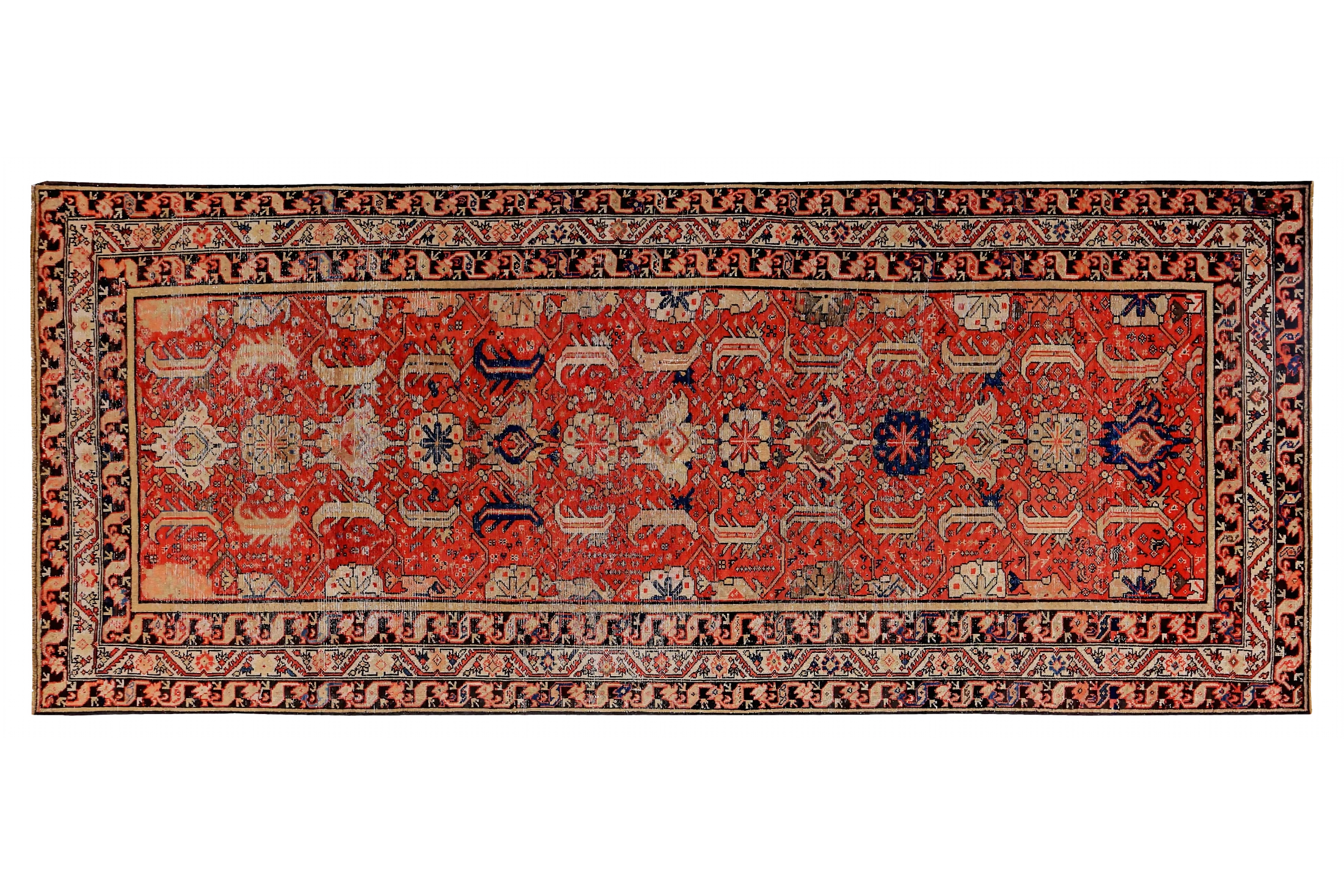 Antique Persian Malayer Traditional Rug 89630