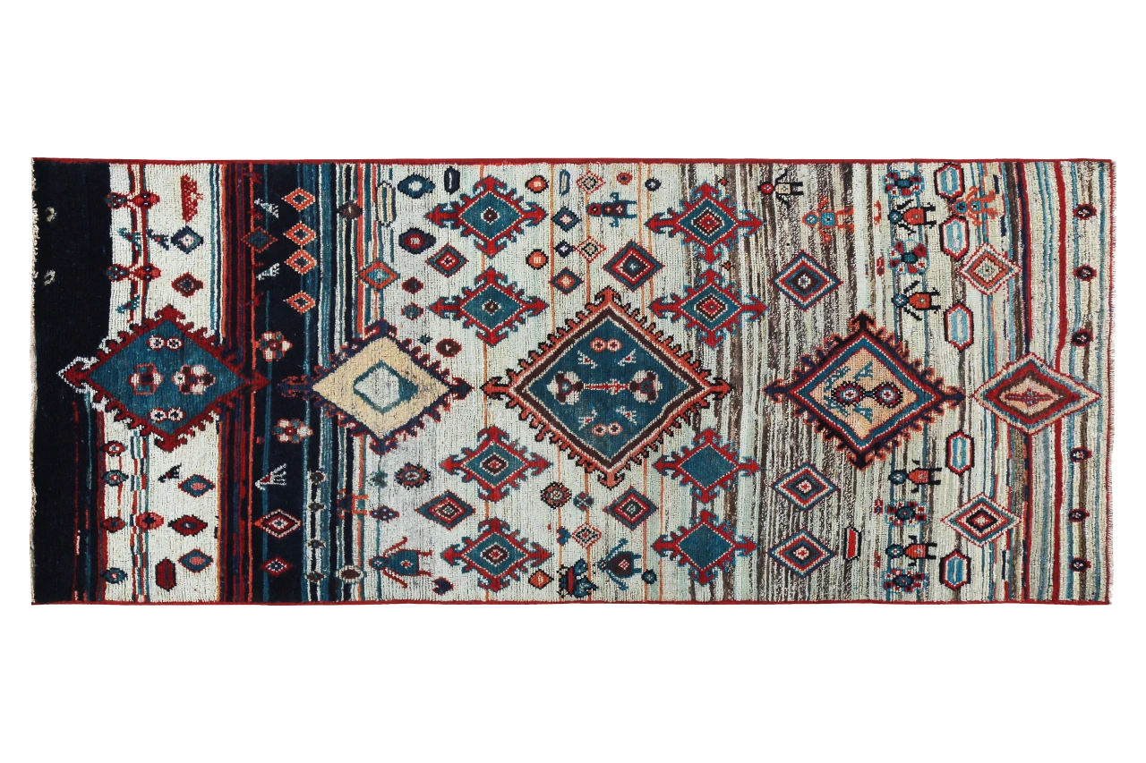 Antique Persian Mahal Transitional Rug 89632