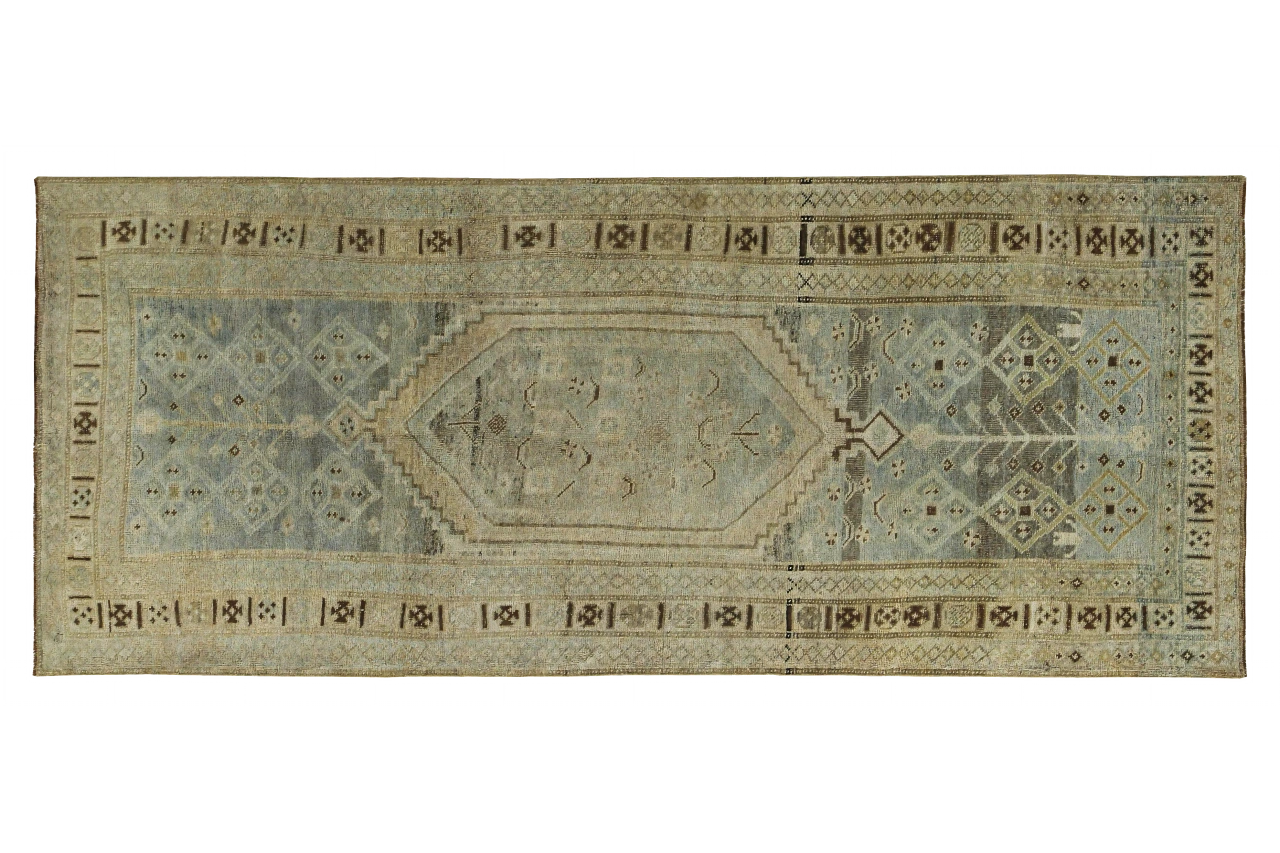 Antique Persian Bijar Transitional Rug 89636