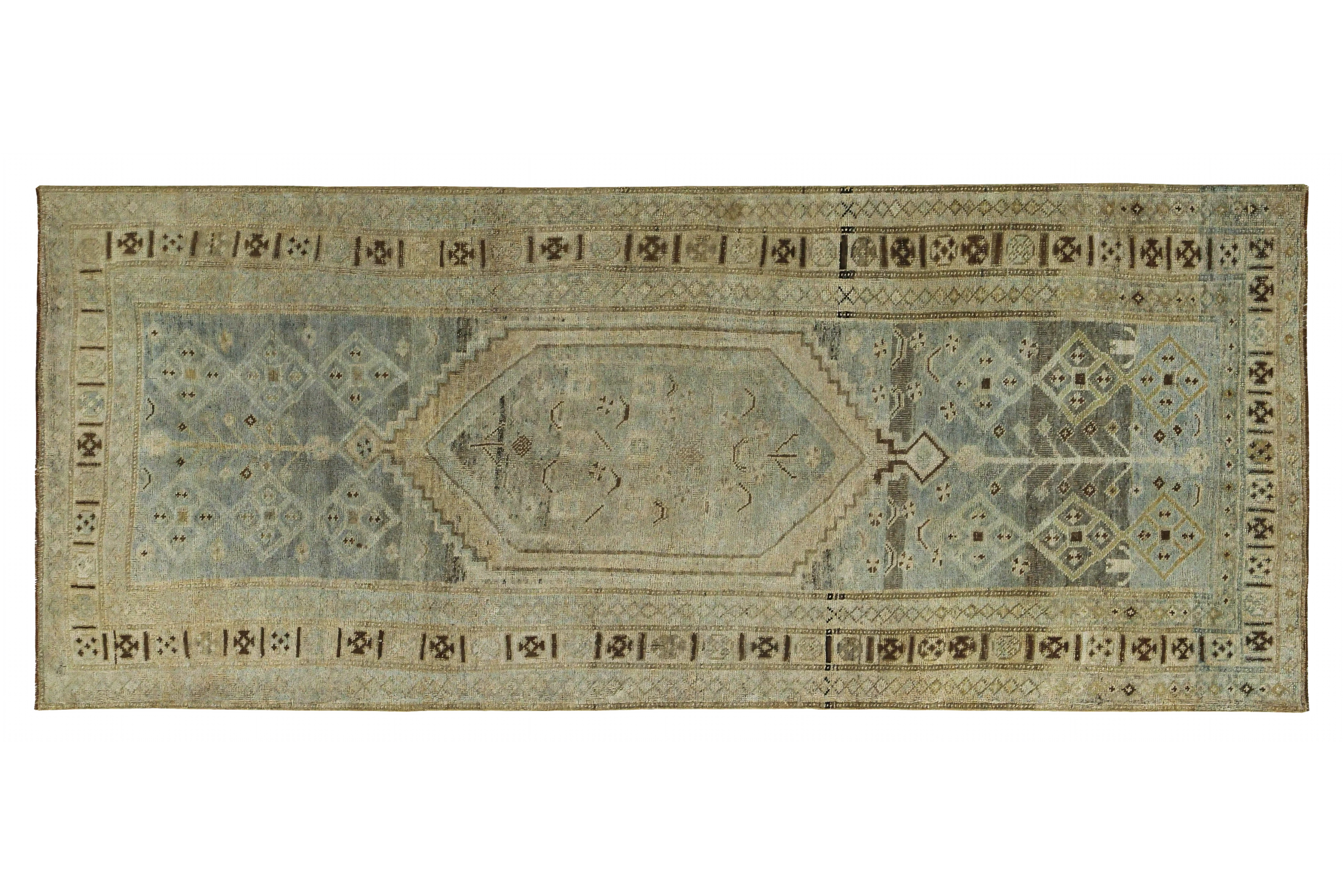 Antique Persian Bijar Transitional Rug 89636