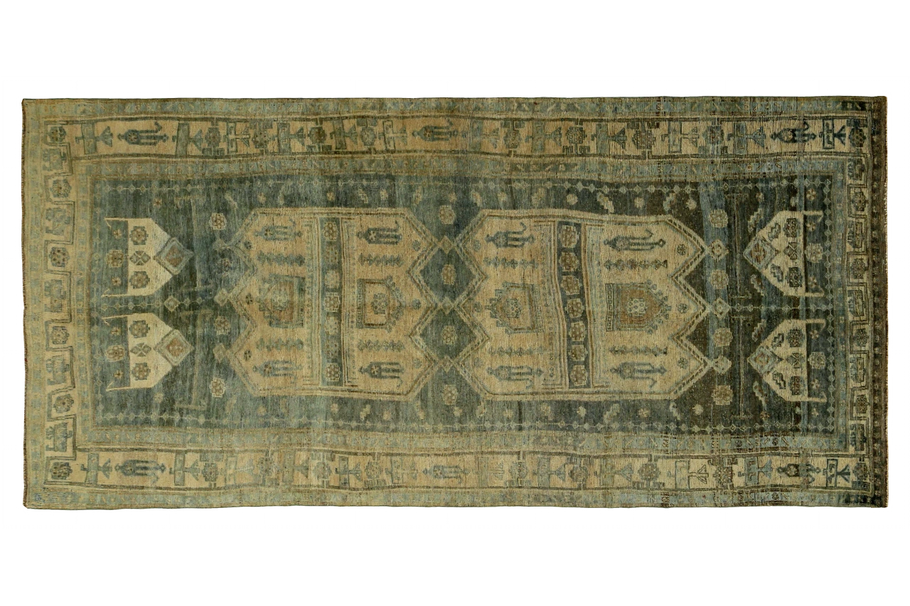 Antique Persian Bijar Transitional Rug 89638
