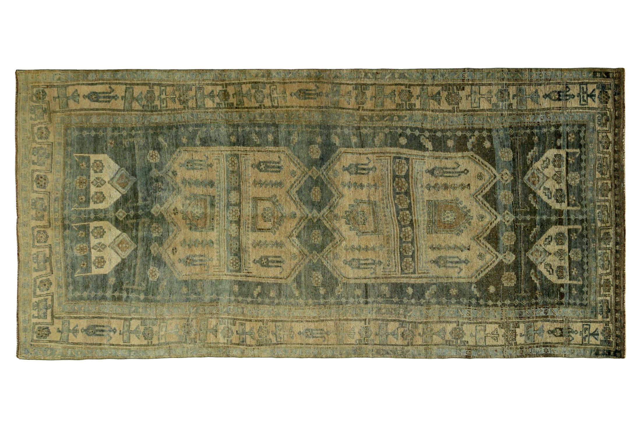 Antique Persian Bijar Transitional Rug 89638