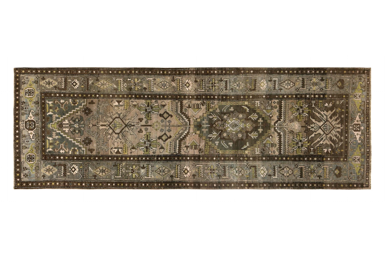 Antique Persian Azarbaijan Transitional Rug 89642