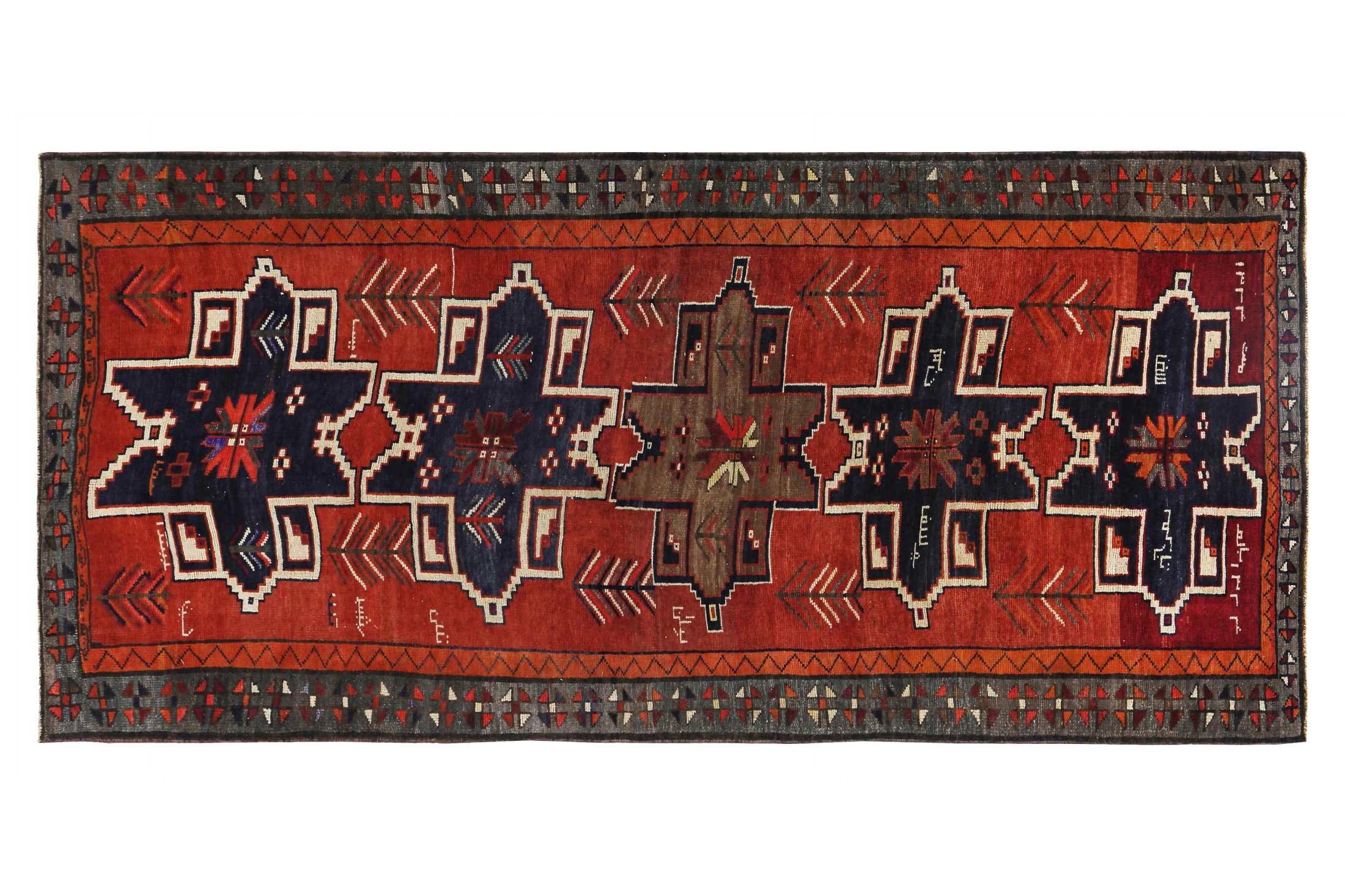 Antique Persian Azarbaijan Traditional Rug 89647