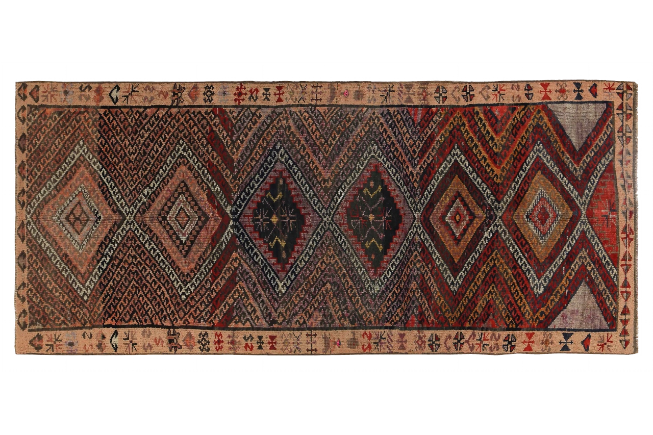 Antique Persian Azarbaijan Transitional Rug 89648