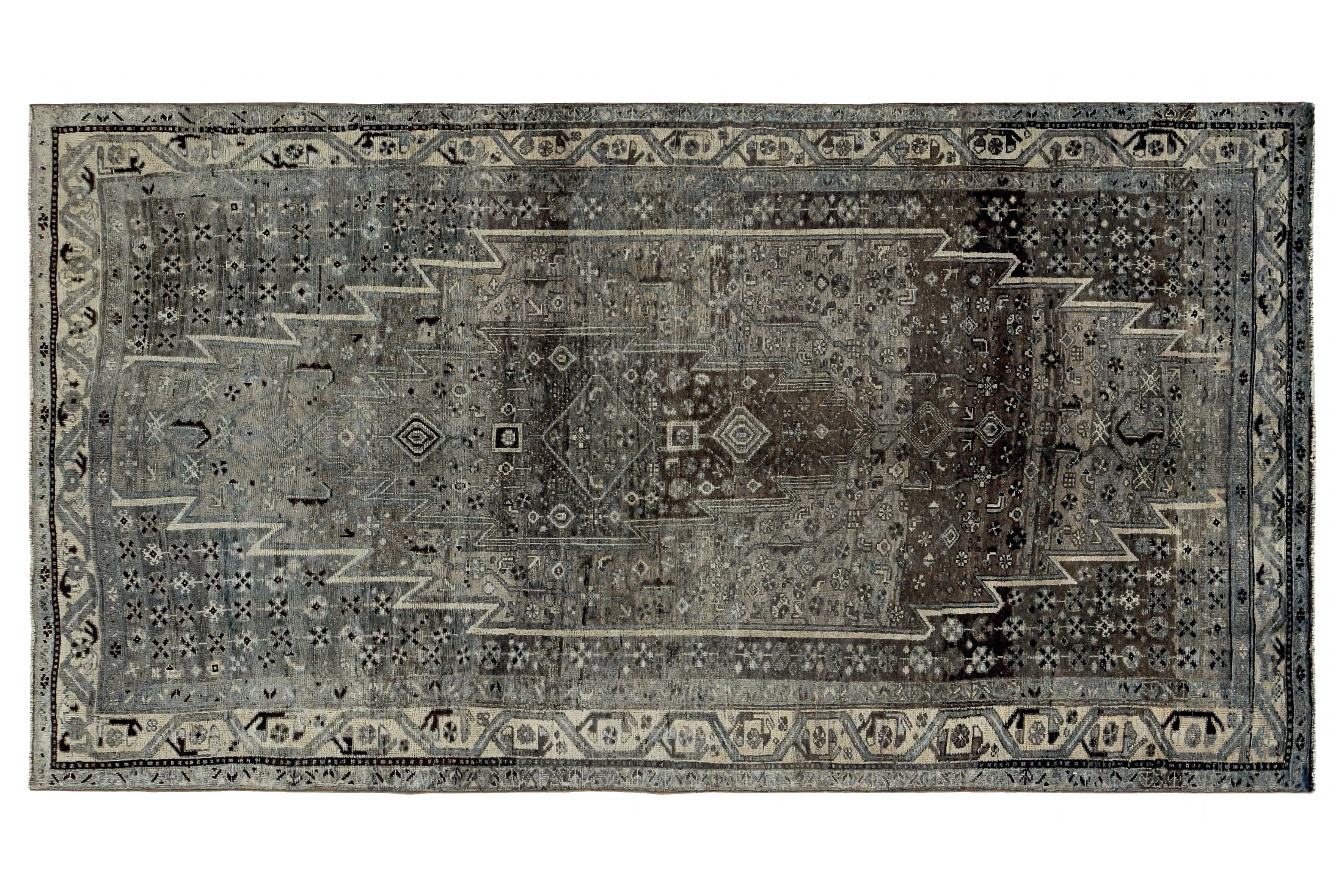 Antique Persian Bijar Transitional Rug 89653