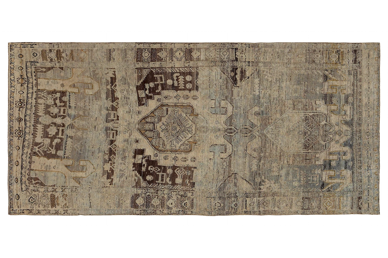 Antique Persian Bijar Transitional Rug 89669