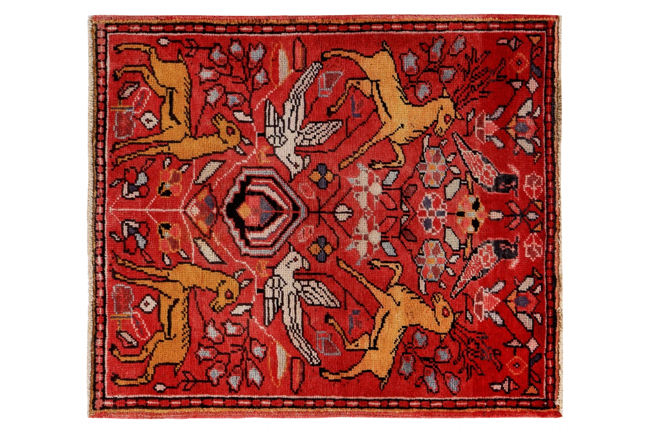 Antique Persian Heriz Traditional Rug 89673