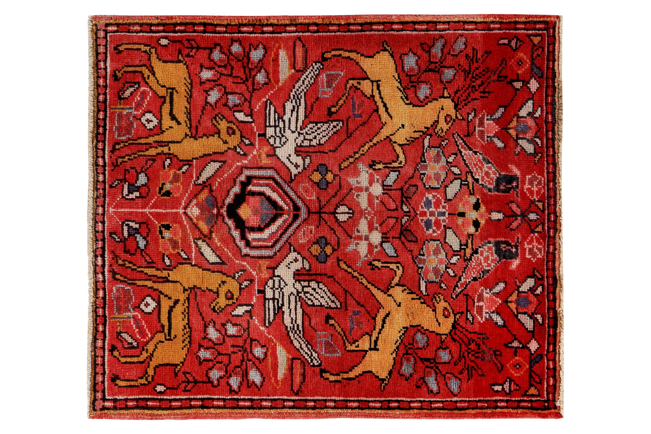 Antique Persian Heriz Traditional Rug 89673