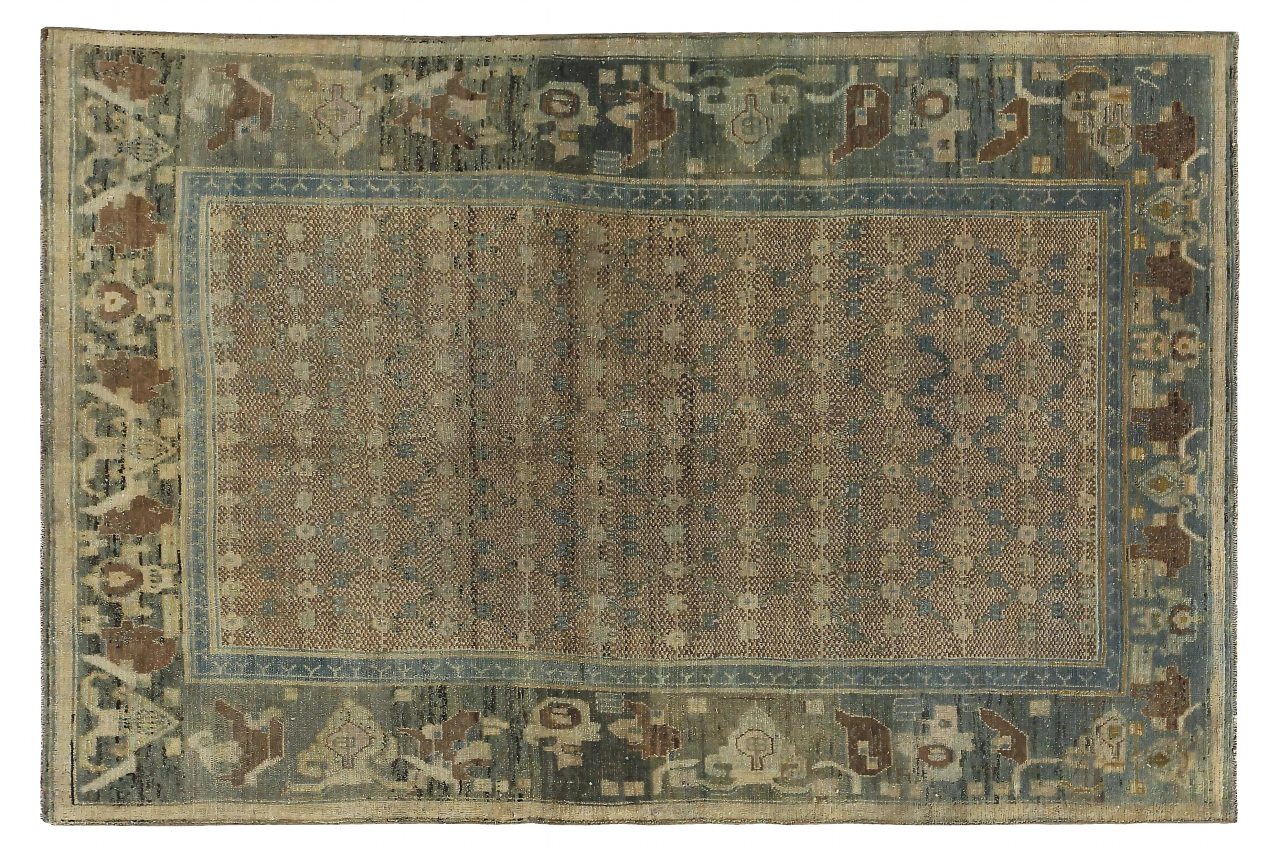 Antique Persian Bijar Transitional Rug 89674