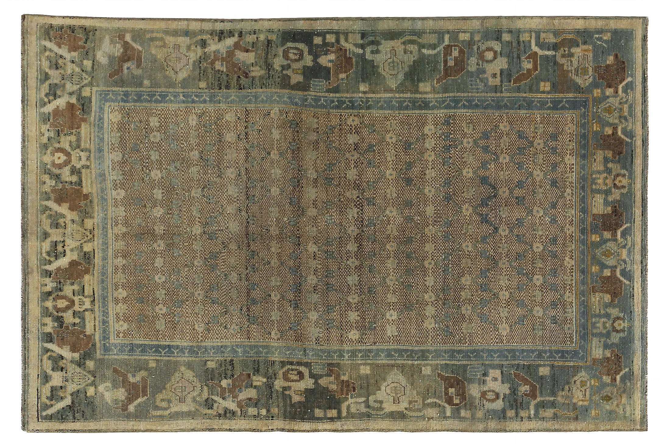 Antique Persian Bijar Transitional Rug 89674
