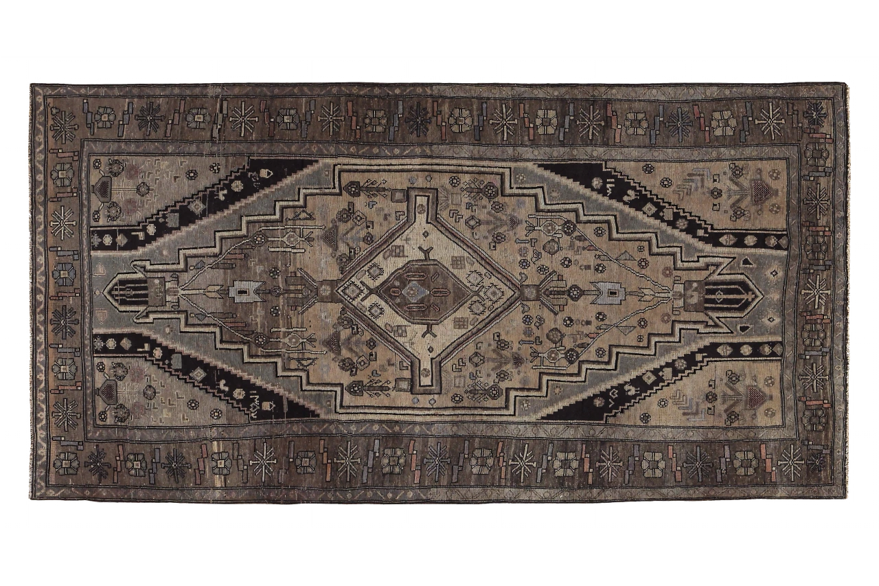 Antique Persian Bijar Transitional Rug 89675