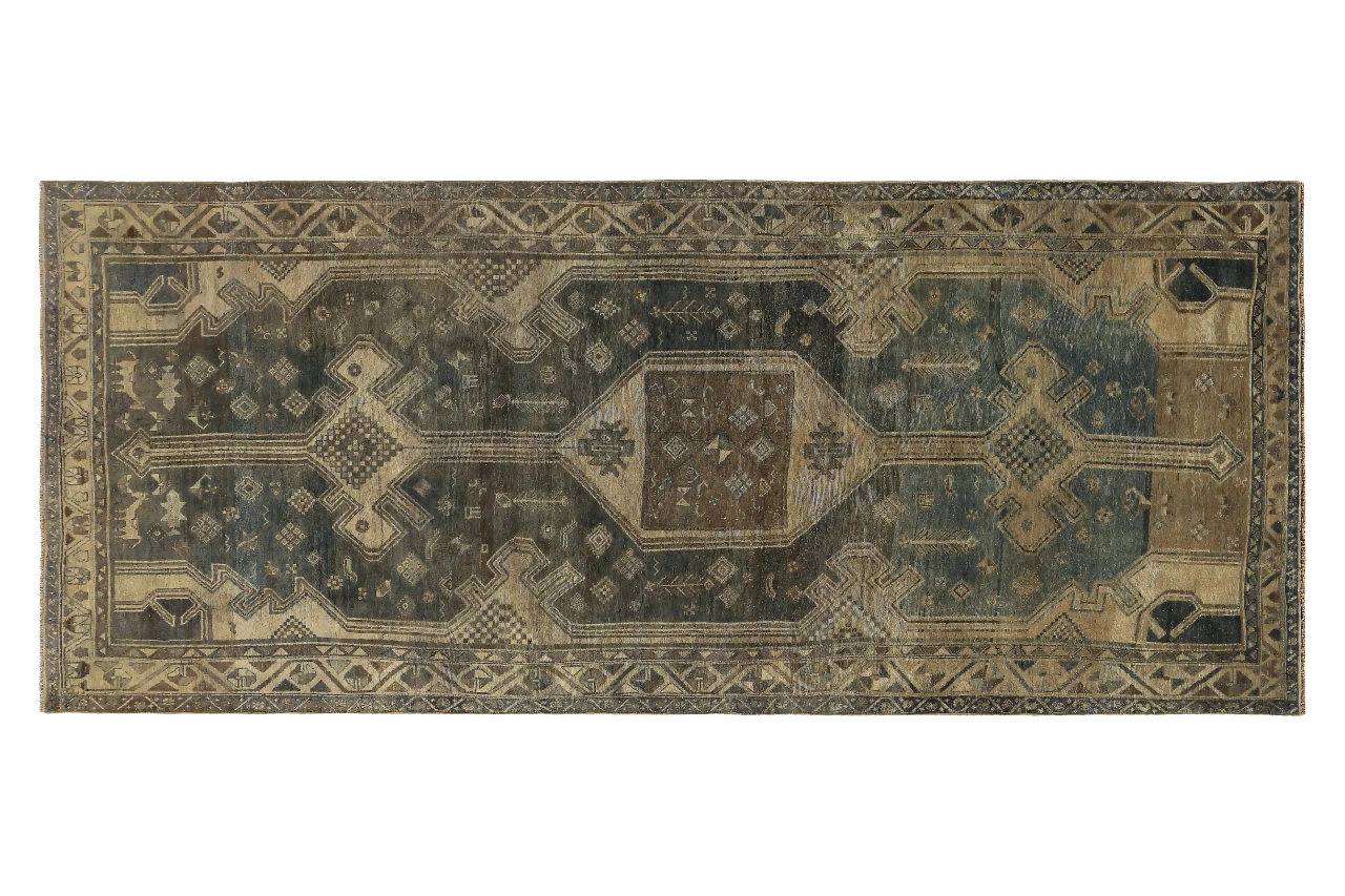 Antique Persian Bijar Transitional Rug 89677