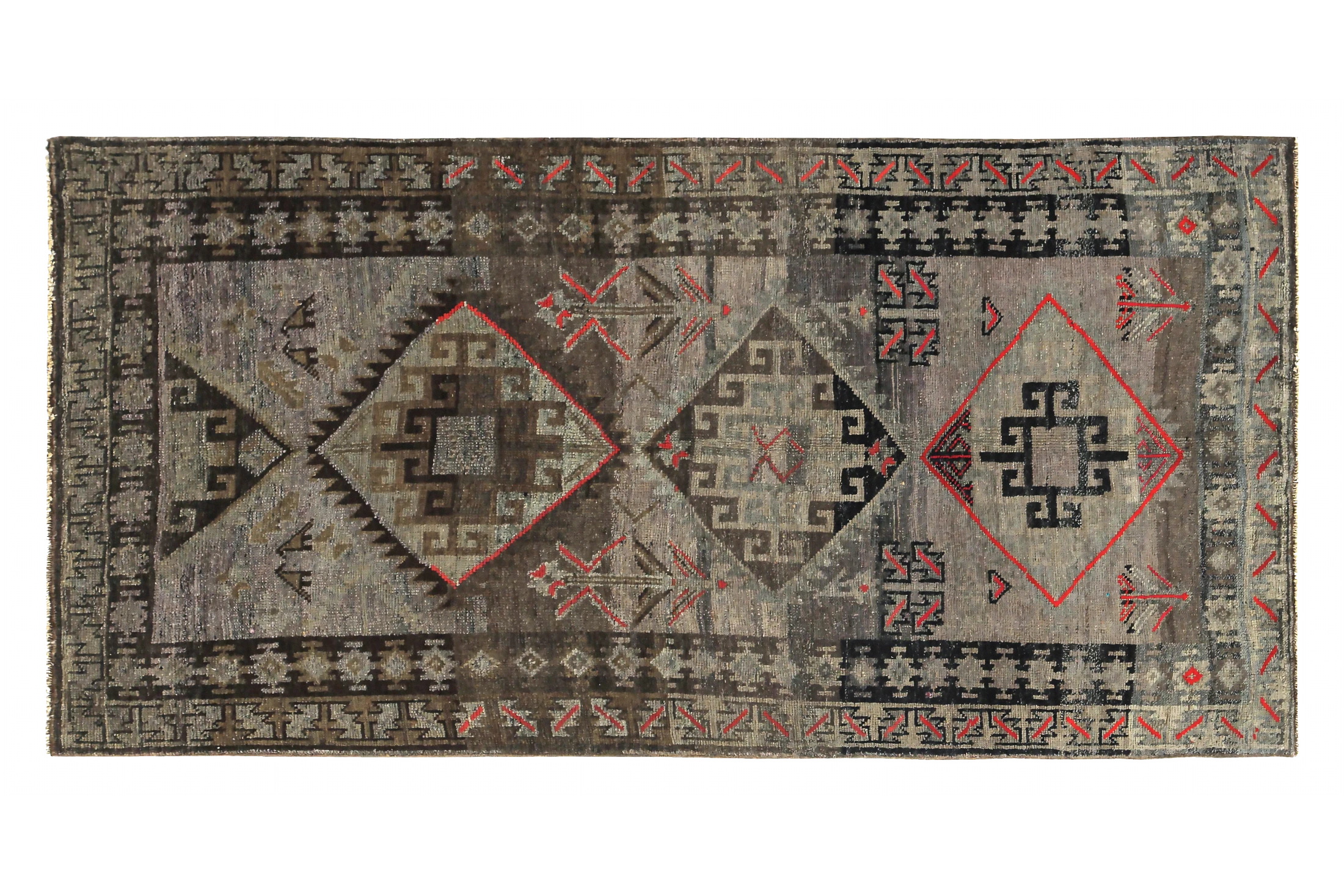 Antique Persian Bijar Traditional Rug 89679