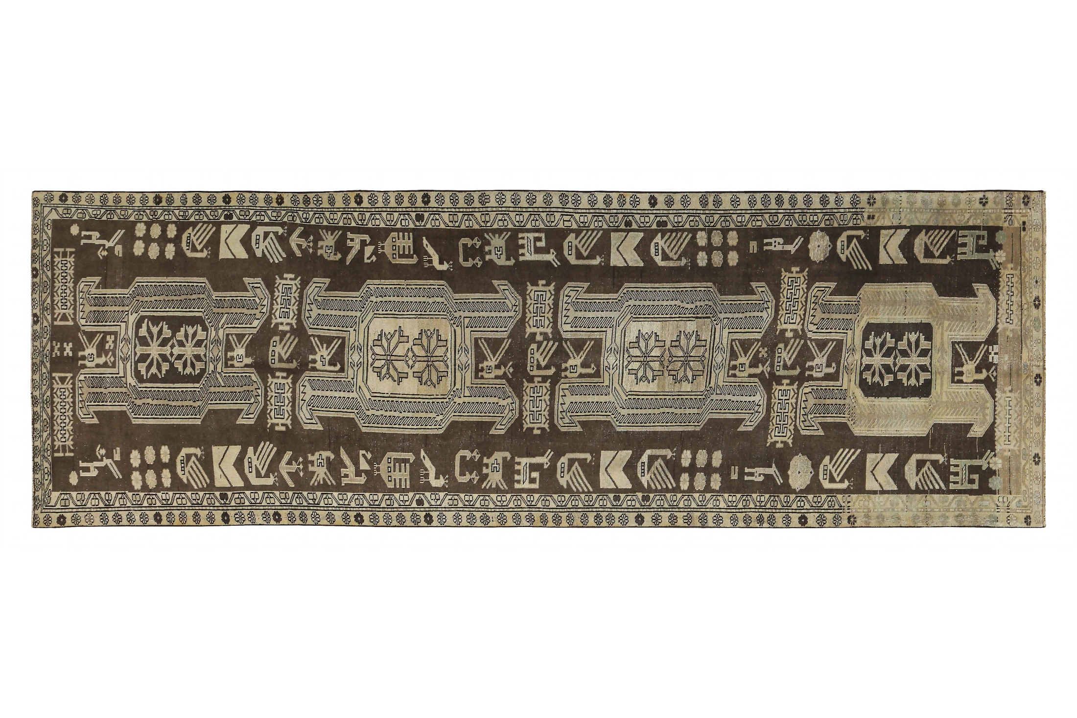 Antique Persian Azarbaijan Traditional Rug 89682