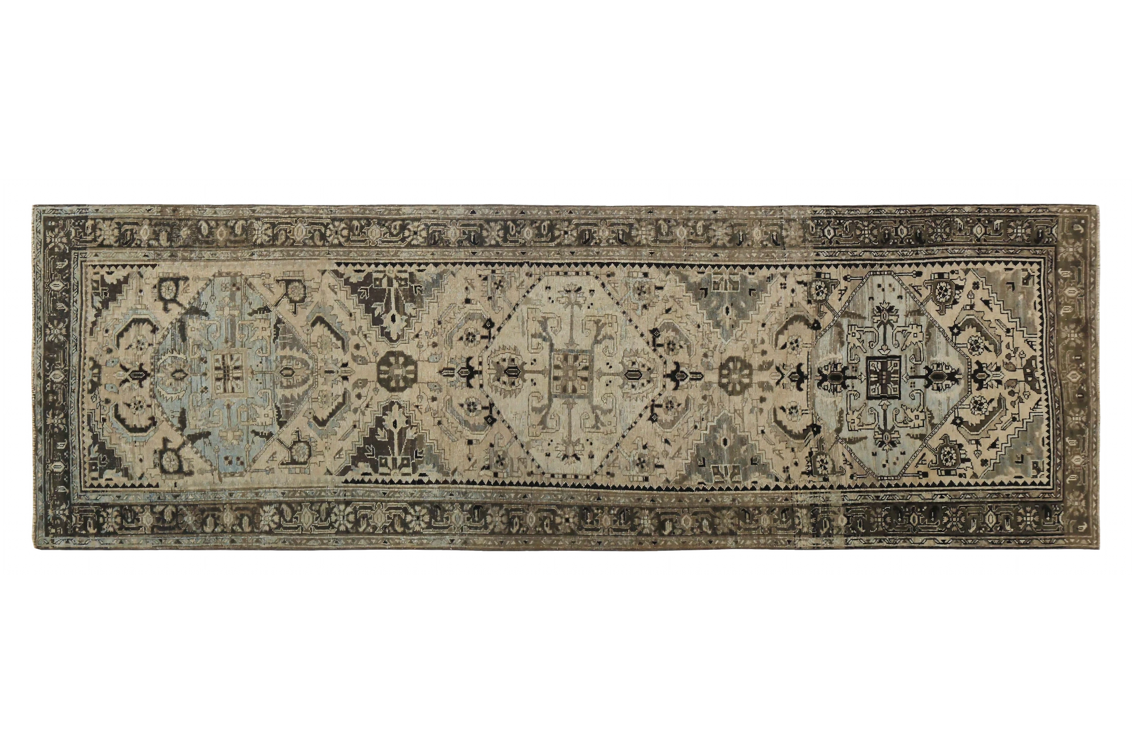 Antique Persian Bijar Traditional Rug 89688