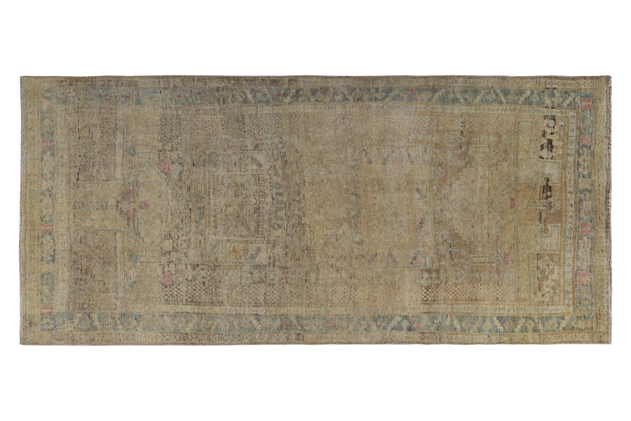 Antique Persian Bijar Transitional Rug 89695