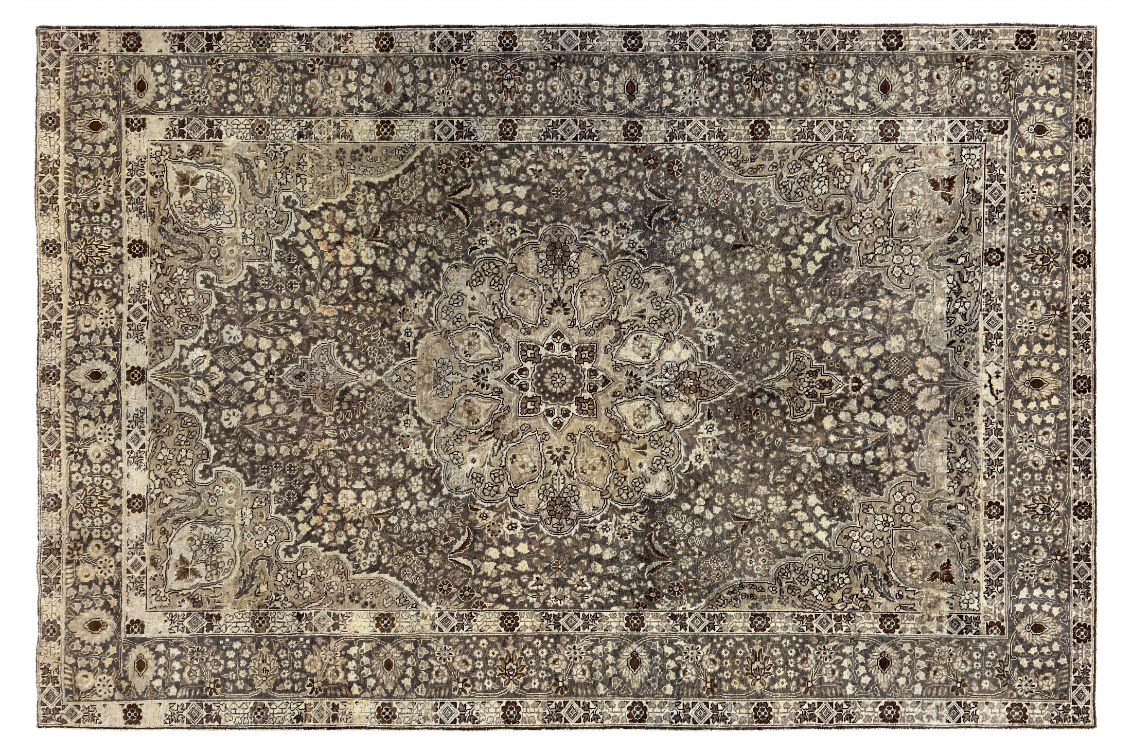 Antique Persian Tabriz Transitional Rug 89699
