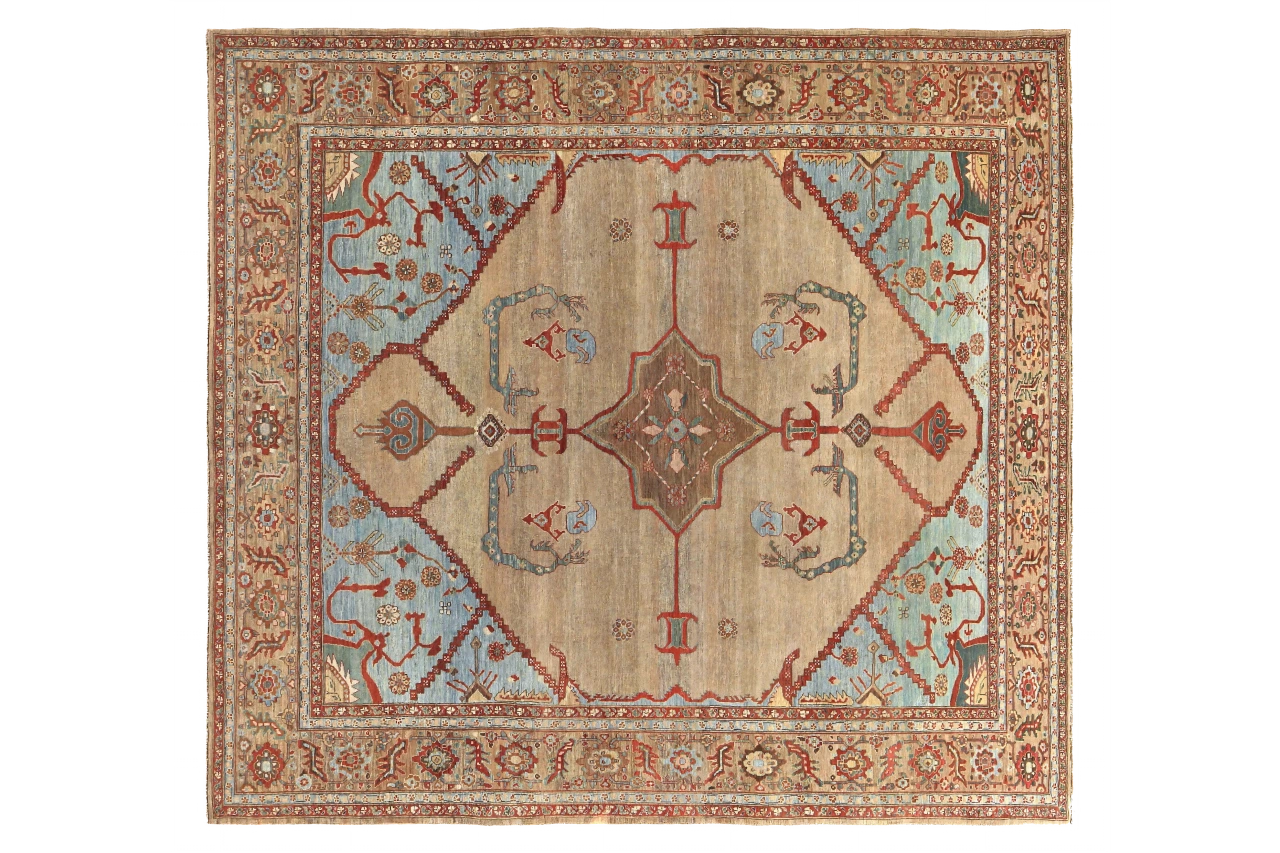 Antique Persian Bakhshayesh Transitional Rug 89706