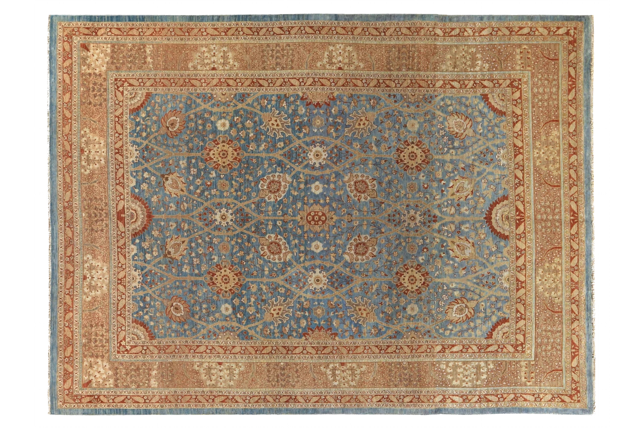Antique Persian Tabriz Traditional Rug 89708