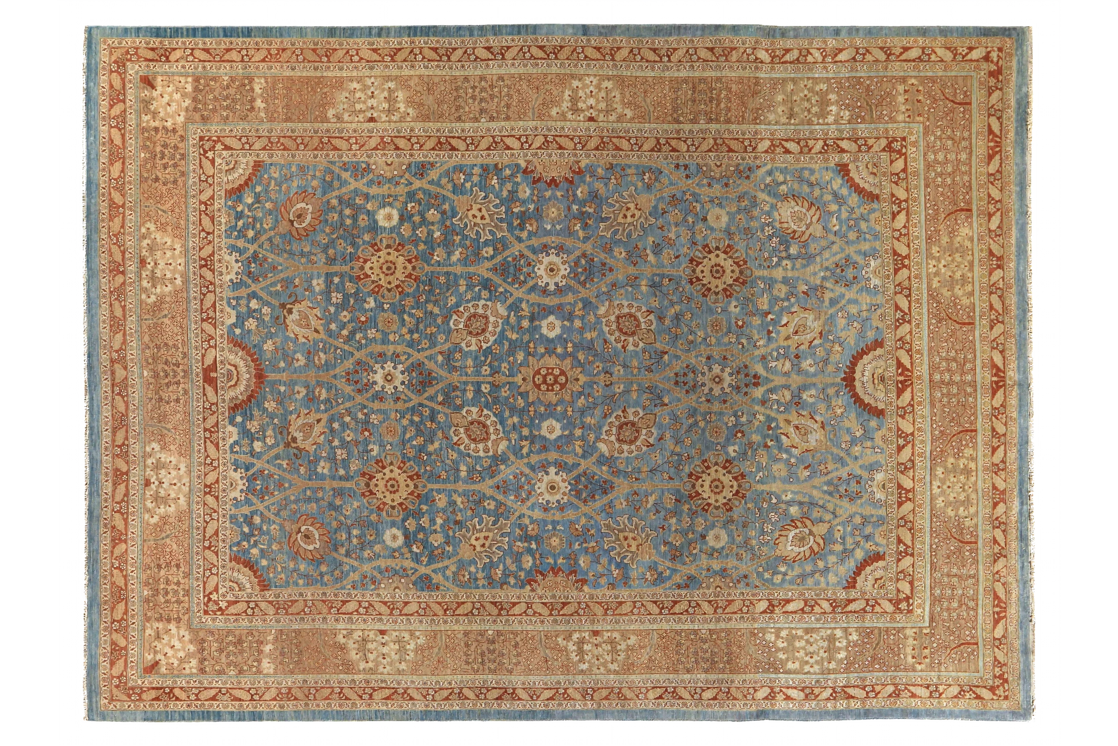 Antique Persian Tabriz Traditional Rug 89708