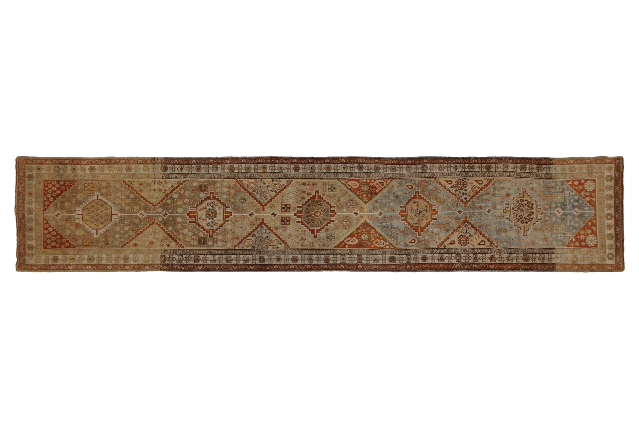 Antique Persian Azarbaijan Transitional Rug 89709