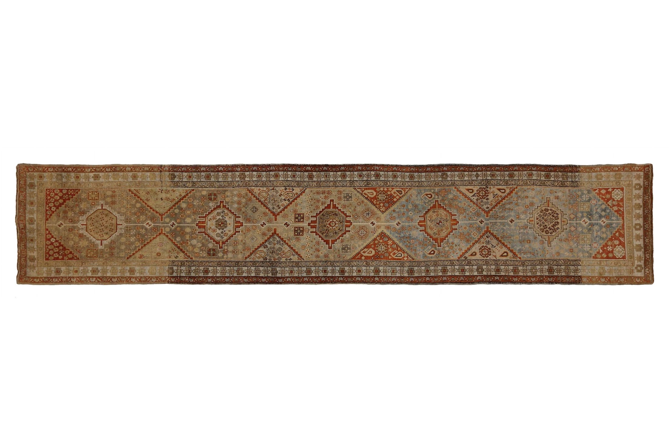 Antique Persian Azarbaijan Transitional Rug 89709
