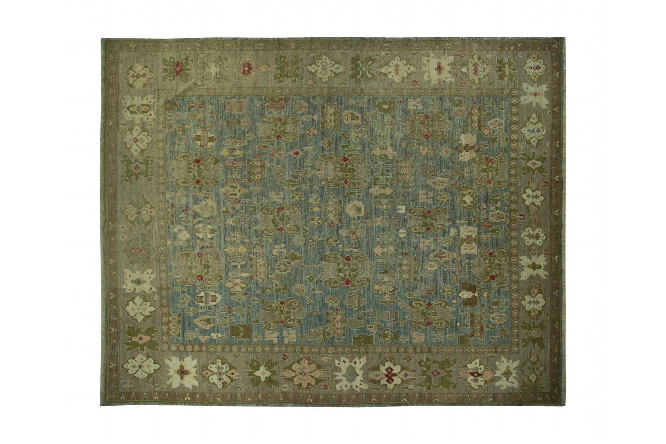 Antique Persian Oushak Traditional Rug 89710