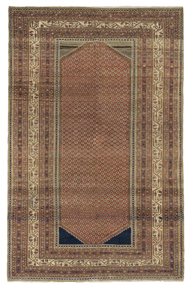 Antique Persian Malayer Traditional Rug 10319