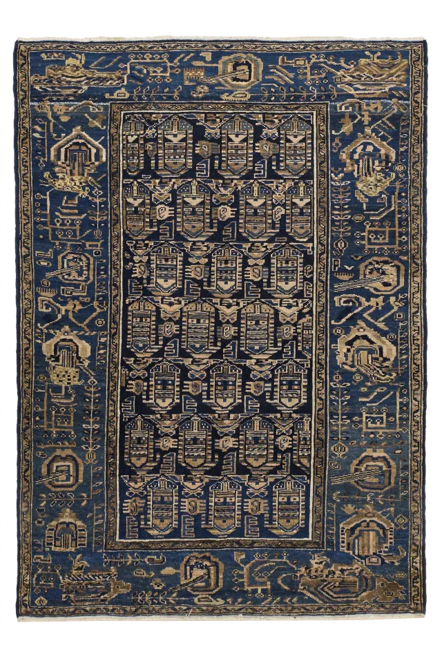 Vintage Persian Hamadan Traditional Rug 10323