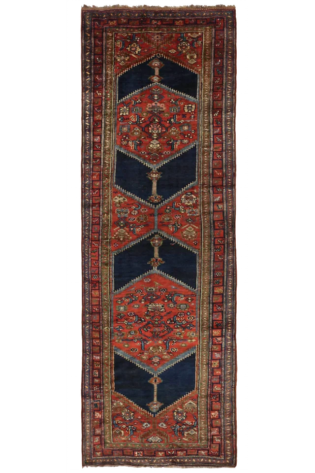 Vintage Persian Bijar Traditional Rug 10357