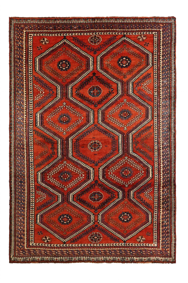 Vintage Persian Shiraz Tribal Rug 10396