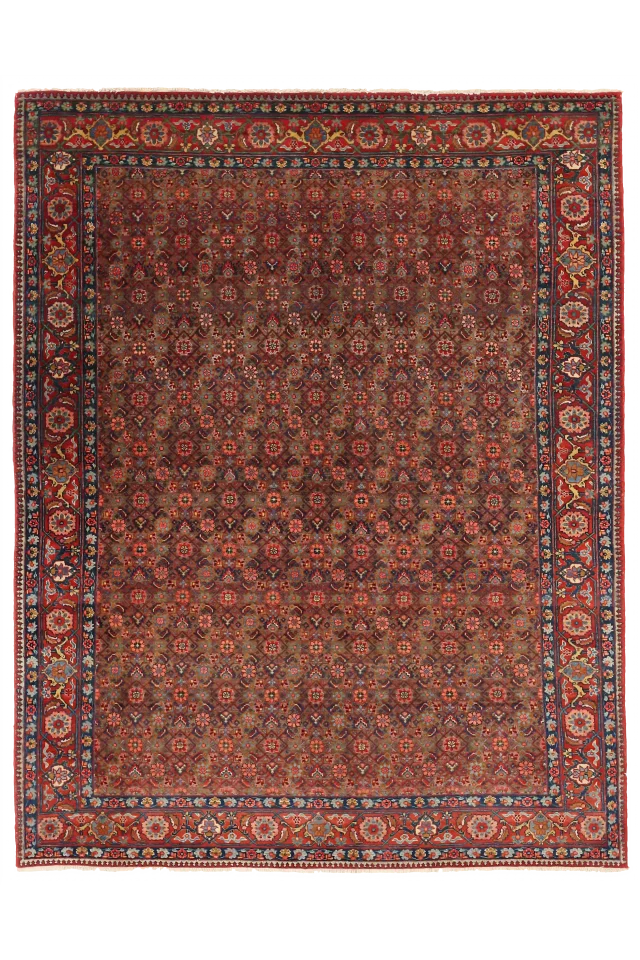 Vintage Persian Tabriz Traditional Rug 10451