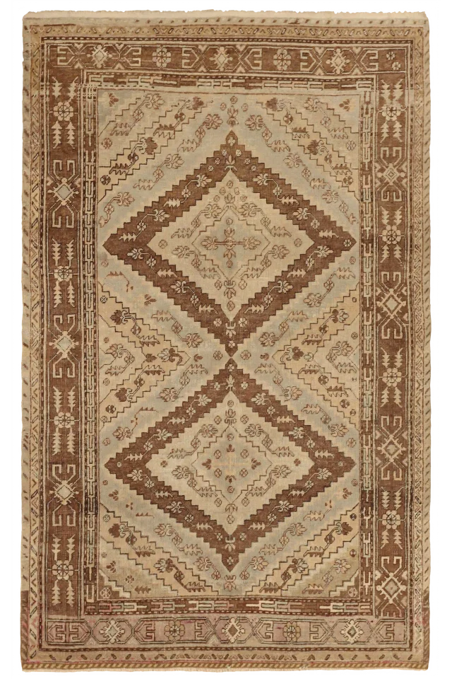 Vintage Russia Khotan Tribal Rug 10482