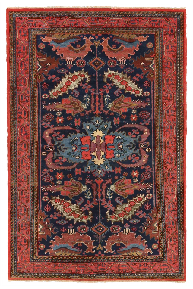 Vintage Persian Hamadan Traditional Rug 10504