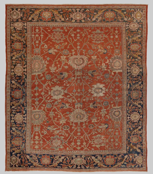 Antique Persian Sultanabad Traditional Rug 10664