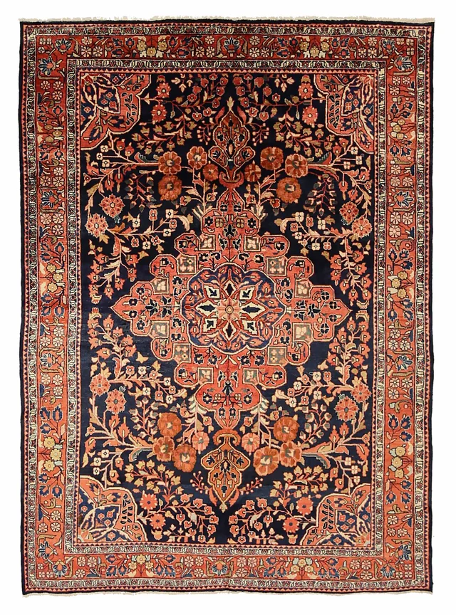 Antique Persian Mahal Traditional Rug 10667