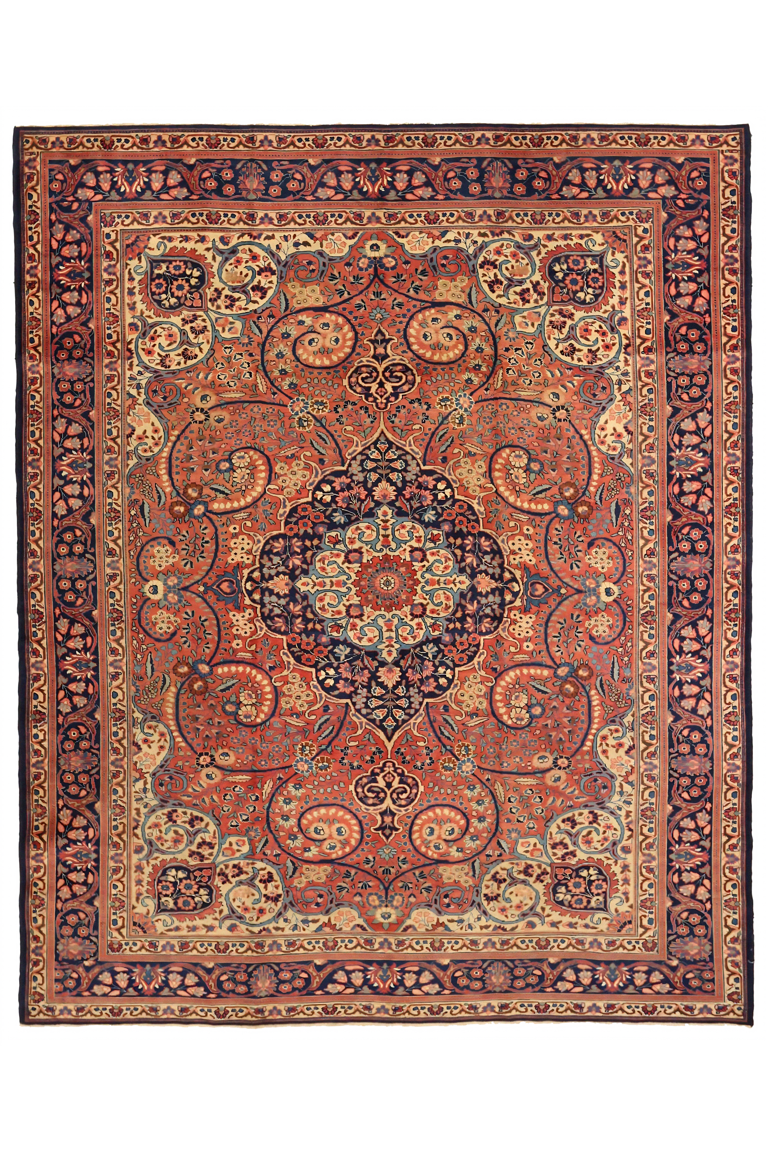 Antique Persian Tabriz Traditional Rug 11063