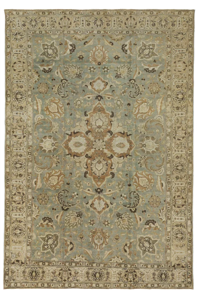 Antique Persian Tabriz Transitional Rug 16308