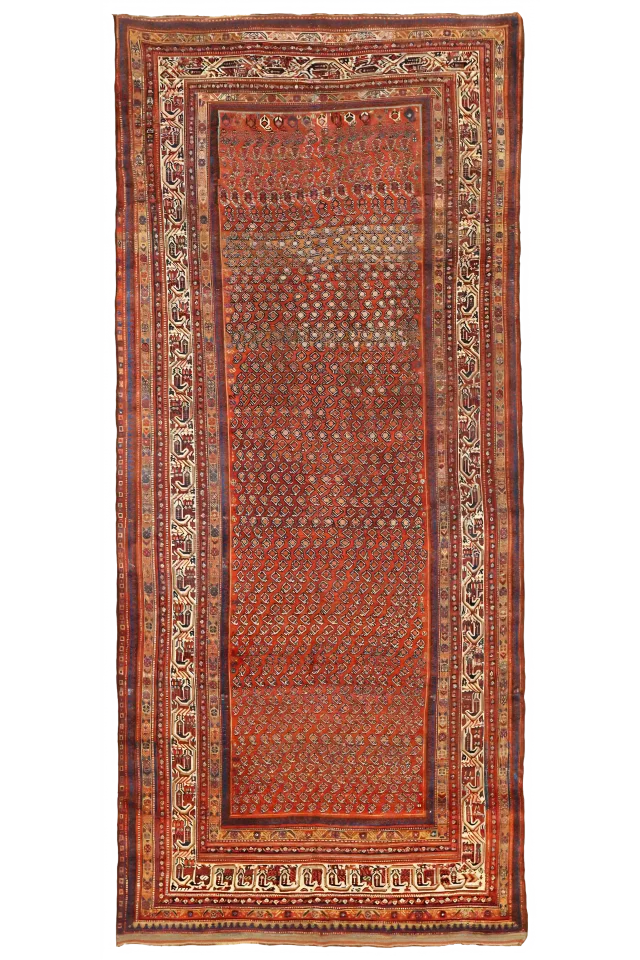 Antique Persian Shiraz Transitional Rug 16463