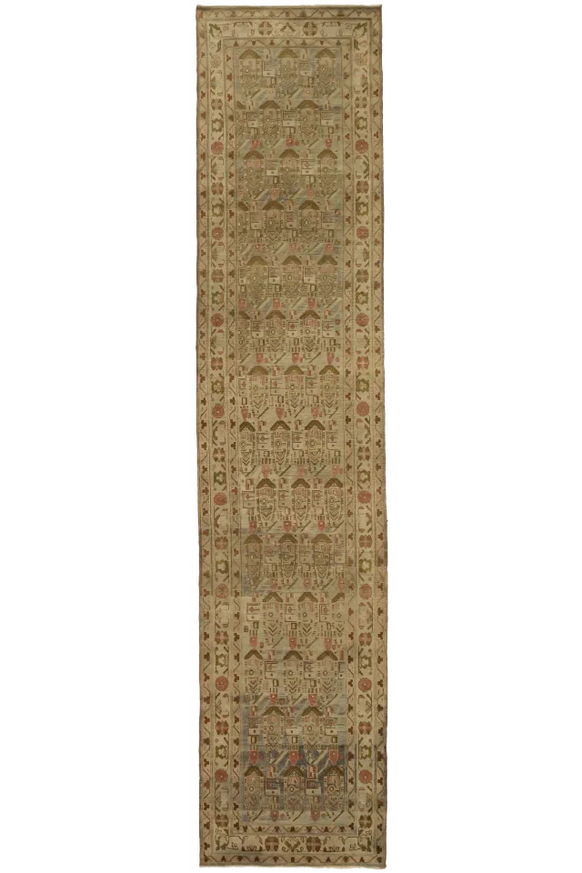 Antique Persian Malayer Transitional Rug 52116
