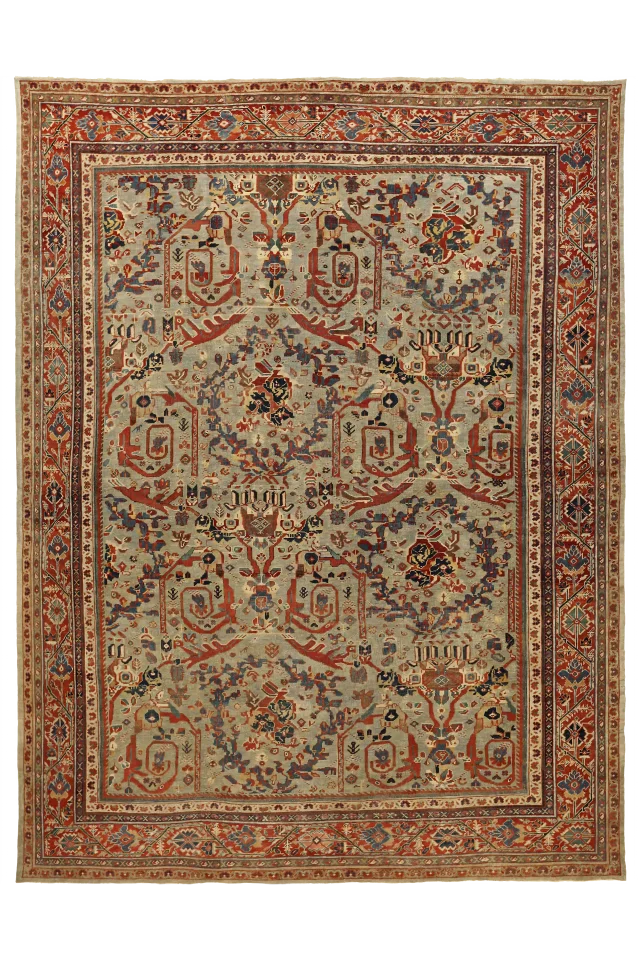 Antique Persian Sultanabad Traditional Rug 52624